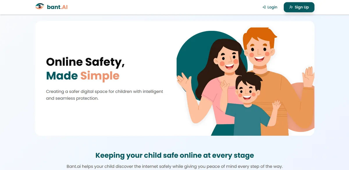 Bant.ai landing page