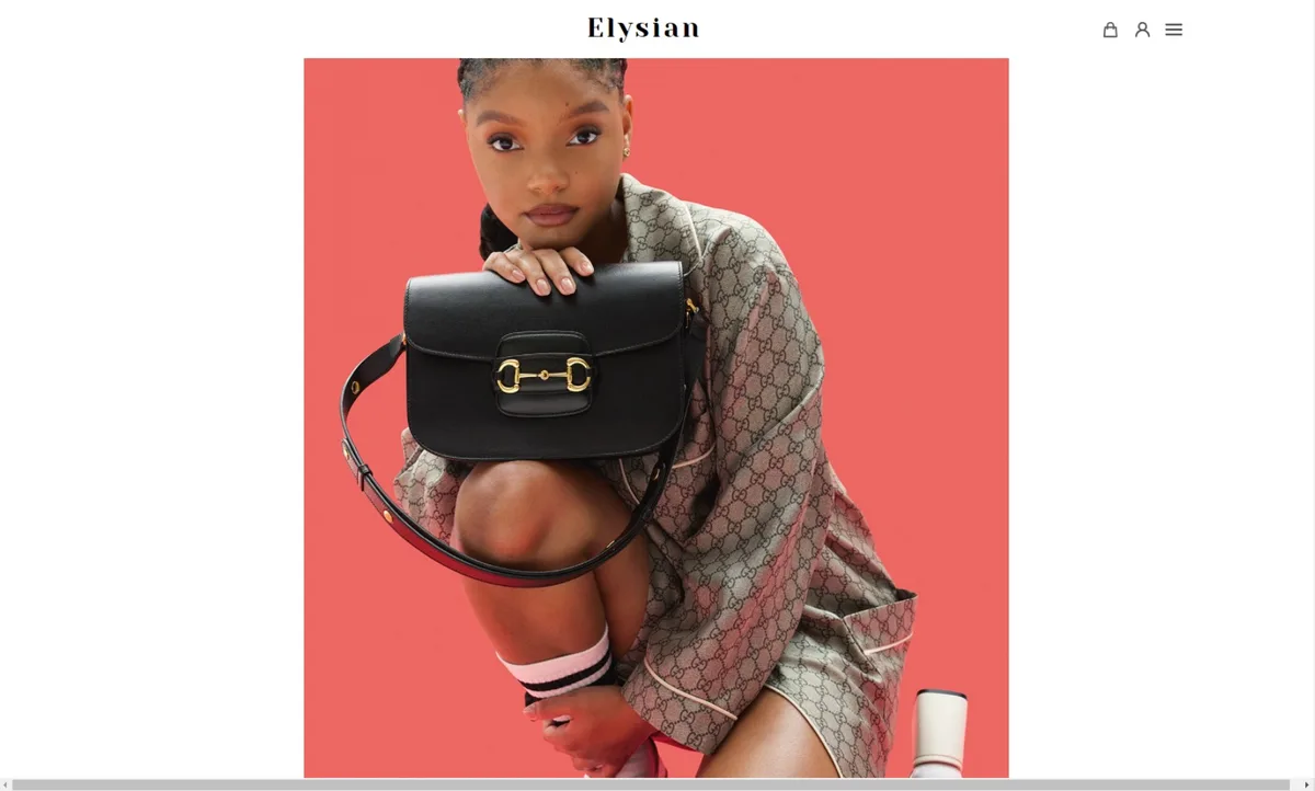 Elysian web application screenshot